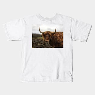 Scottish Highland Cattle Cow 2173 Kids T-Shirt